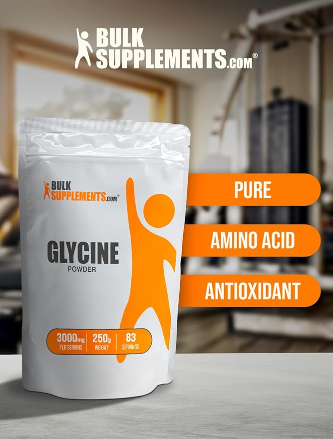 BulkSupplements.com Glycine Powder 3000mg - 3000mg per 250g (8.8 (8.8 oz) 1)
