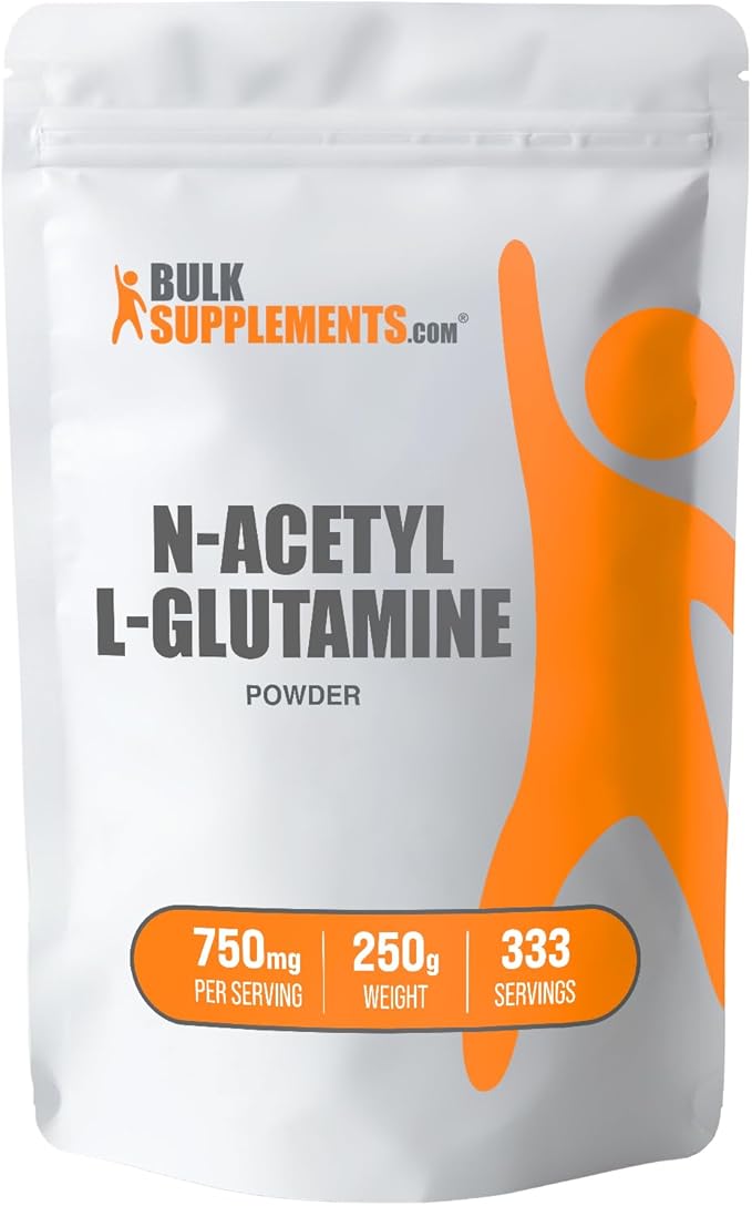 BulkSupplements.com N-Acetyl L-Glutamine Powder 750mg per 250g (8.8 (8.8 oz) 1)