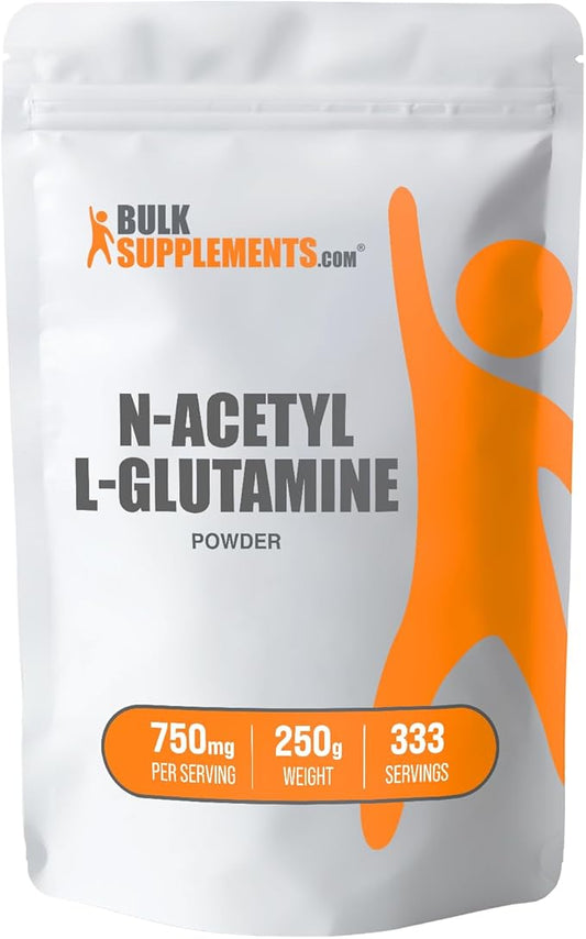 BulkSupplements.com N-Acetyl L-Glutamine Powder 750mg per 250g (8.8 (8.8 oz) 1)
