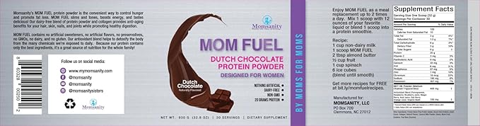 Dairy-Free Meal Replacement Protein Powder for Women 20g Protein