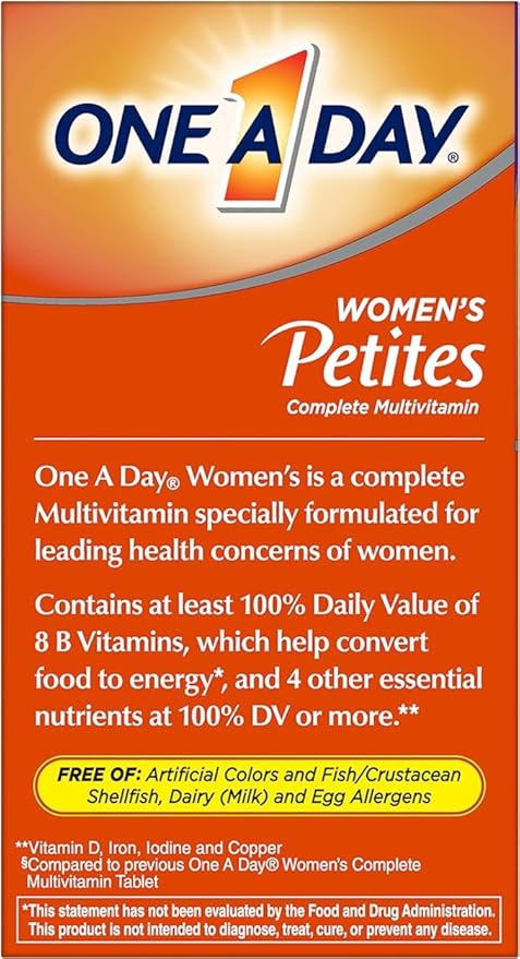 ONE A DAY Women’s Petites Multivitamin,Supplement 160 Count 2)