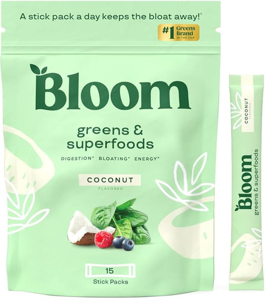 Bloom Nutrition Superfood Greens Powder Stick 15 SVG,