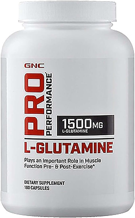 GNC Pro Performance L-Glutamine, 180 Capsules,