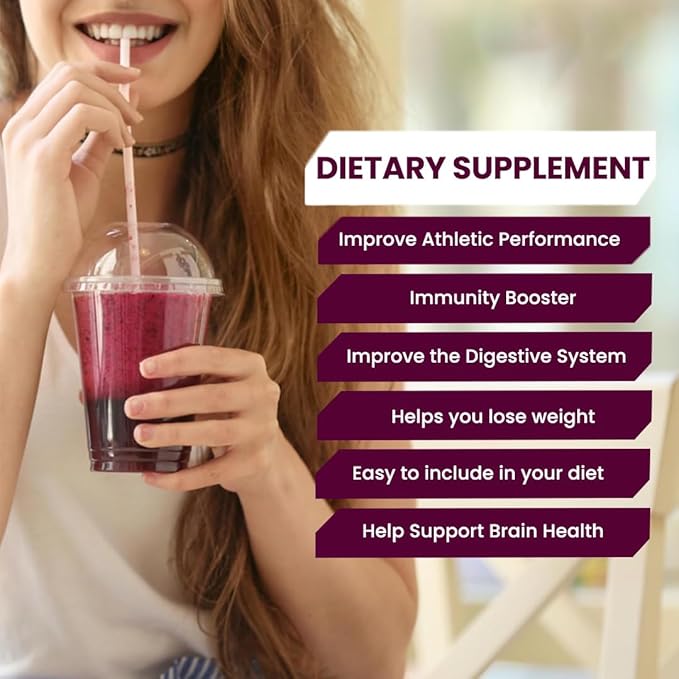 Beetroot Powder - Superfood for Blood Pressure Support, Nitric Oxide Booster, Beet Root Extract, BCAA for Heart Health, Green Tea Extract, Berry Flavor (Pack of 1 (10.59 oz))