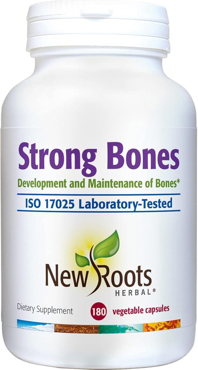 NEW ROOTS HERBAL Strong Bones D3, VIT K2 (MK-7) (MK-7) - 180 Veg