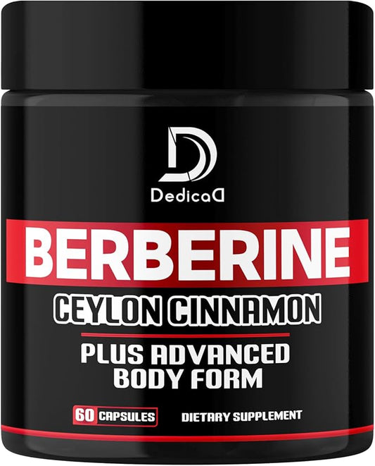 13in1 Berberine Supplement 4500mg for B12, Acetyl 60 Capsules 2 Months