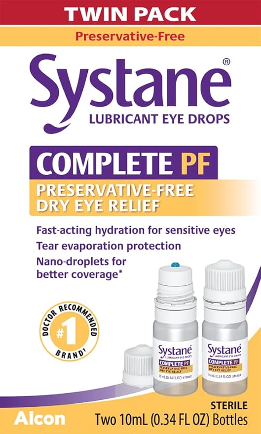 Systane COMPLETE PF Multi-Dose Preservative Free 0.34 Fl 2 count 1) (Packaging
