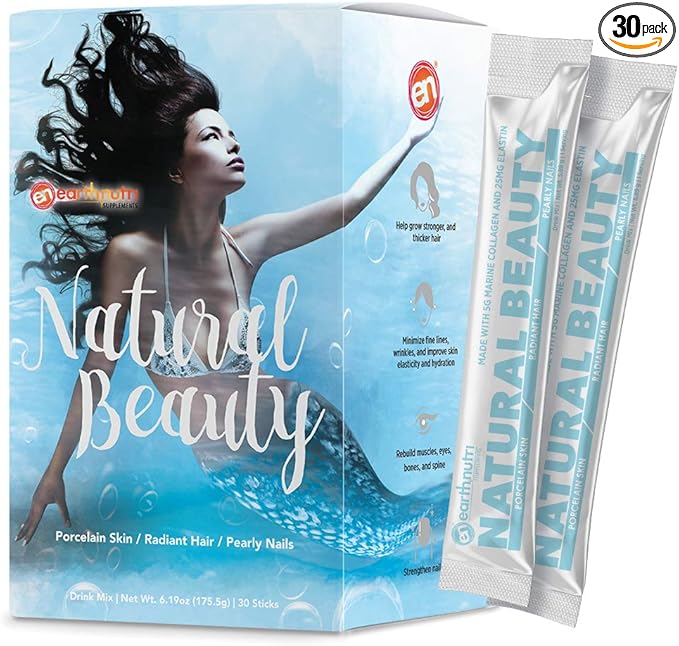 EarthNutri Natural Beauty Marine Collagen Peptides (30 Stick