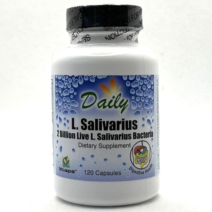 Daily Manufacturing L-Salivarius (Probiotic) 120 Delayed-Release Capsules
