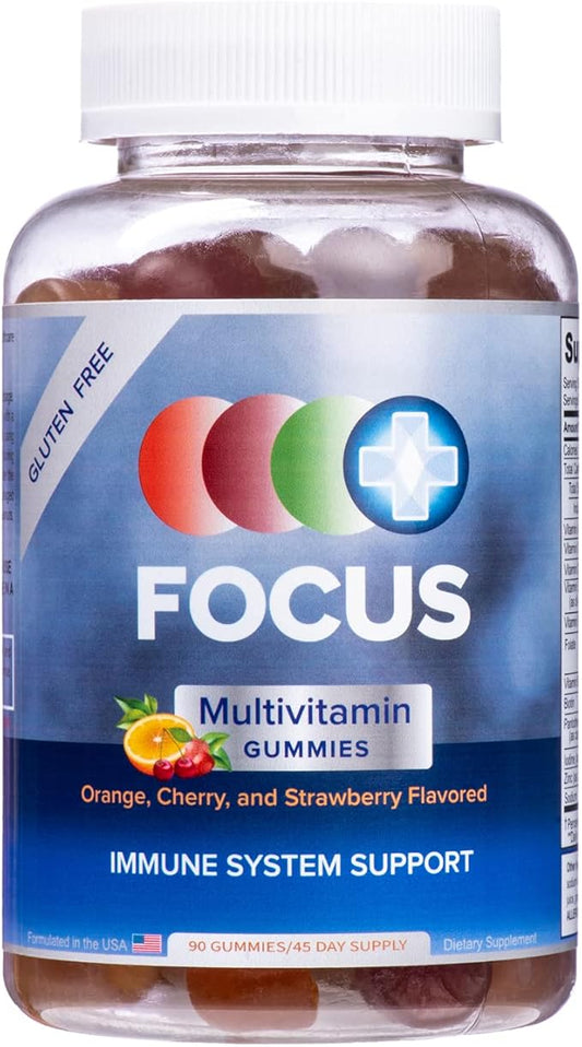 Focus Multivitamin Gummies 90 Ct, 45 Day