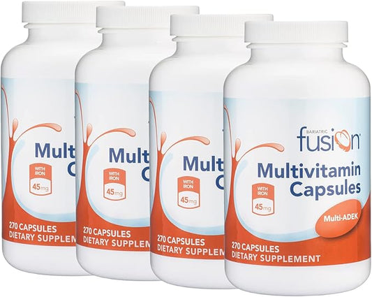 Bariatric Fusion High ADEK Multivitamin Capsule 45mg Iron 1080 Capsules 1 Year