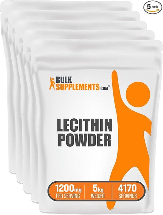 BulkSupplements.com Soy Lecithin Powder 1200mg Powder 1200mg per 5kg (11 (11 lbs) 5)