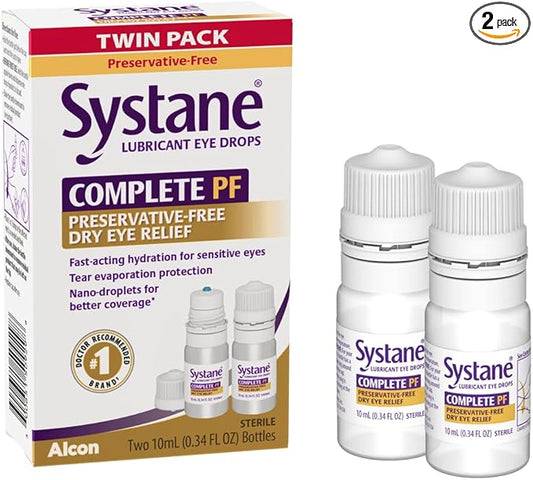 Systane COMPLETE PF Multi-Dose Preservative Free 0.34 Fl 2 count 1) (Packaging