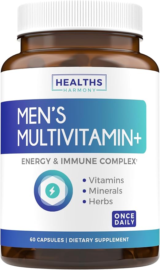 Multivitamin for Men (Non-GMO) Daily Mens 60 Capsules