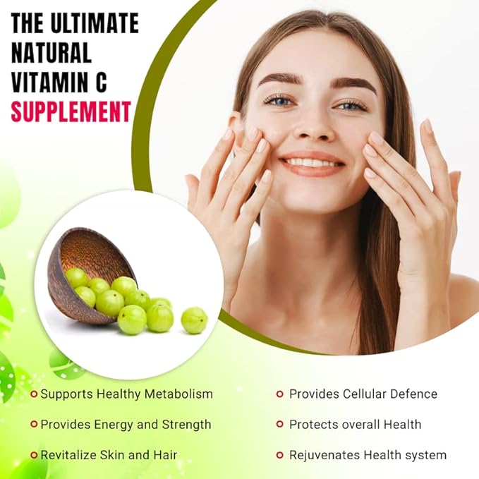 Organic Aura Amla Capsules 2100mg -150