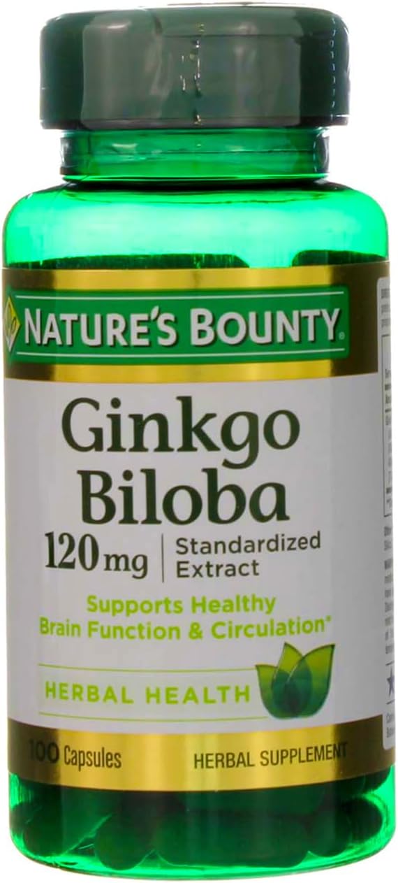 Nature's Bounty Ginkgo Biloba Capsule 120 100 ea