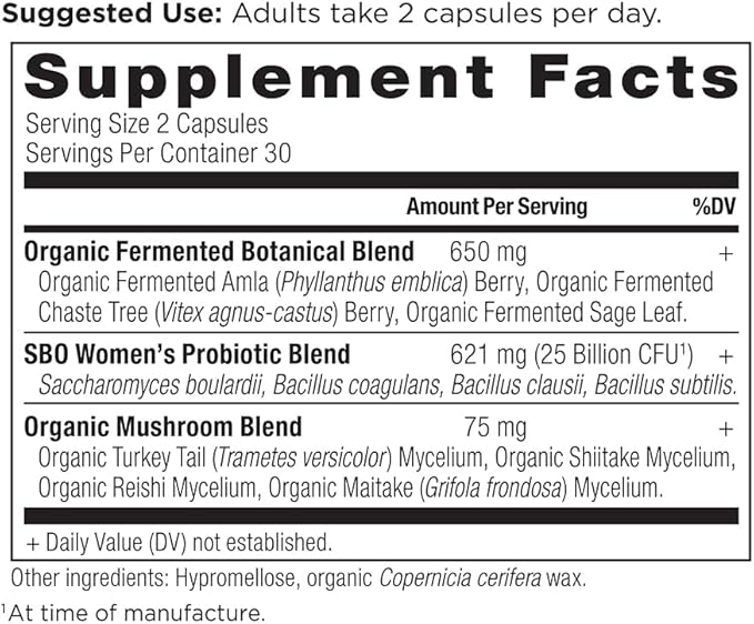 Probiotics for Women by Ancient Nutrition, 60 Ct, 25 Billion