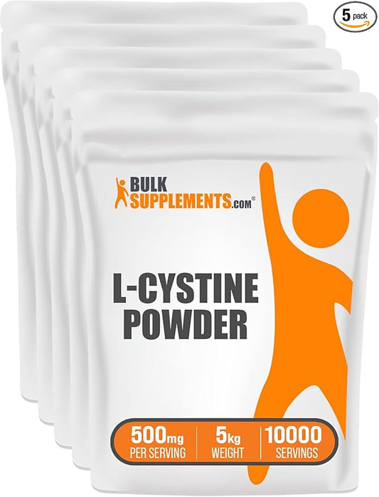 BulkSupplements.com L-Cystine Powder 500mg per 5 (5 (5 Kilograms 11 lbs)