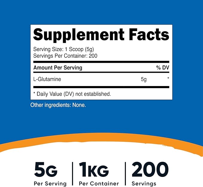 Nutricost L-Glutamine Powder 1 KG