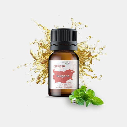 Melissa Essential Oil - Direct from Bulgarian Essential Oils in Bulgaria - Pure Essential Oil for Diffusers and Aromatherapy | 100% Pure Therapeutic Grade (5ml)