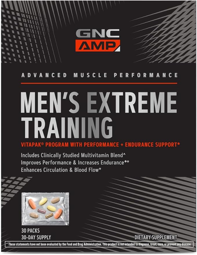 GNC AMP Men's Extreme Training Vitapak 5-Step Daily 30 Count