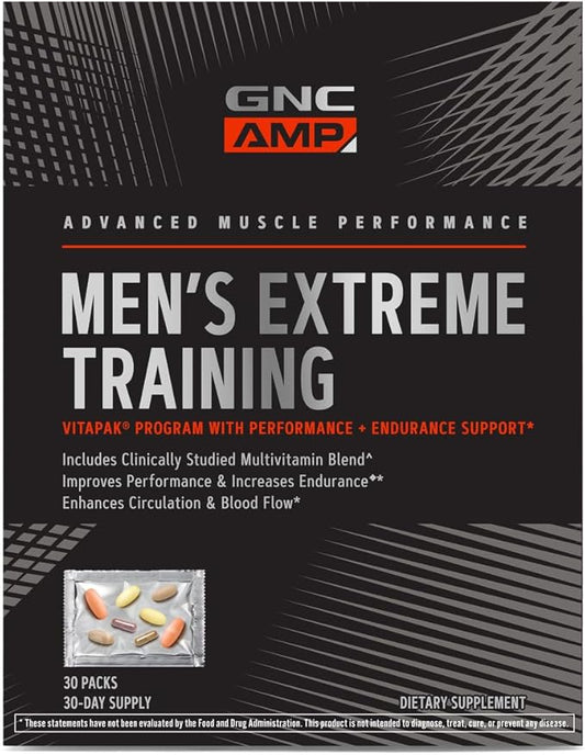 GNC AMP Men's Extreme Training Vitapak 5-Step Daily 30 Count