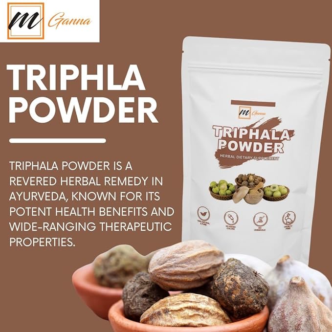 100% Natural Triphala Powder for Glowing 227 GMS 0.5 LBS