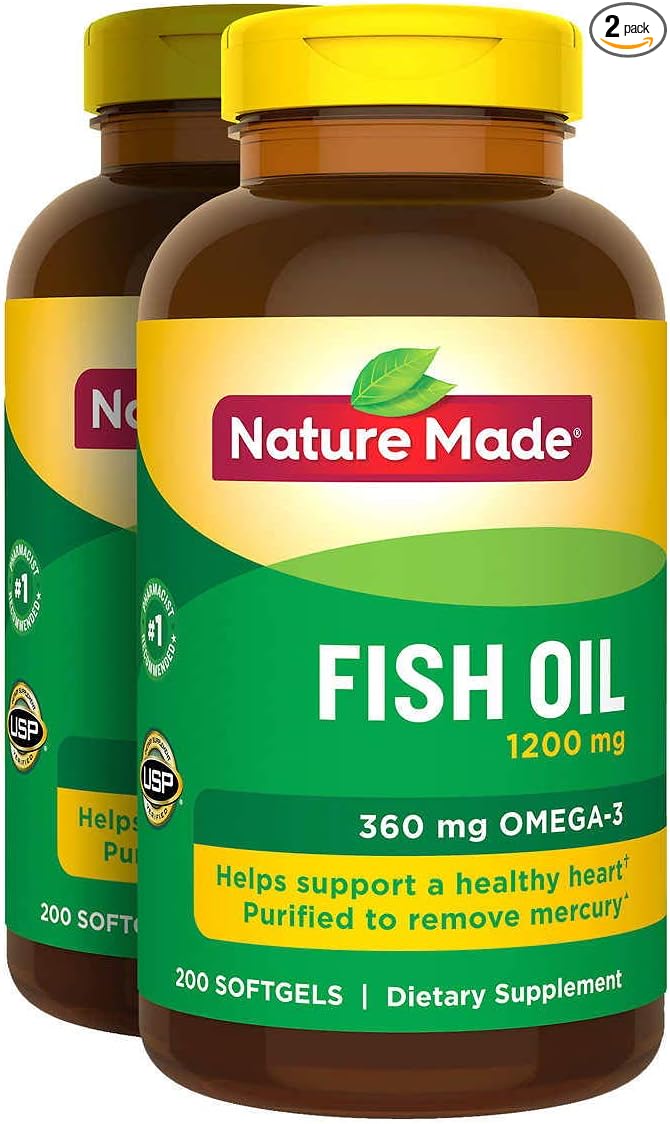 2 x 200Pk Nature Made Fish 1200 mg 3