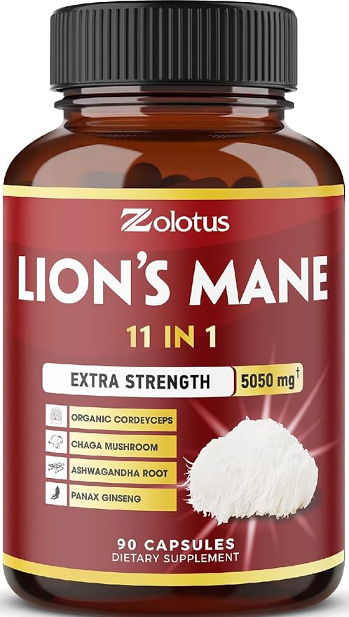11 in 1 Lions Mane Mushroom 5050mg, 3 3 Month