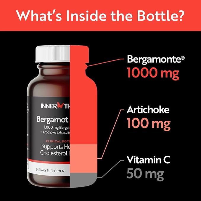 1000mg Patented Bergamot Supplement 60 Count