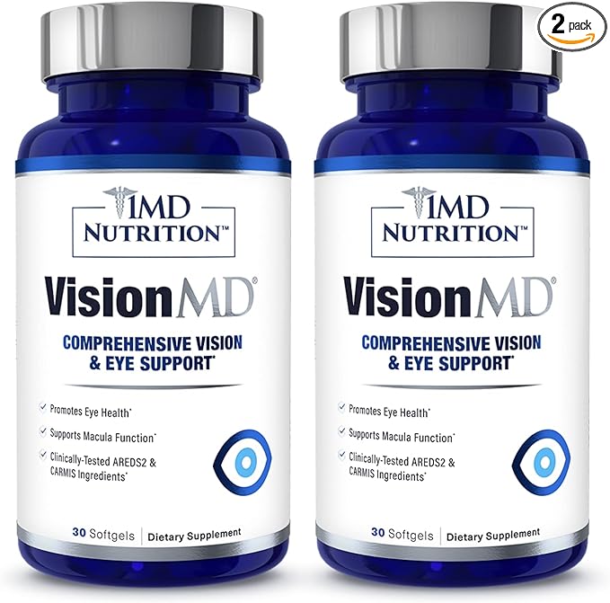 1MD Nutrition VisionMD Eye Vitamin CARMIS 60 Softgels (2-Pack)