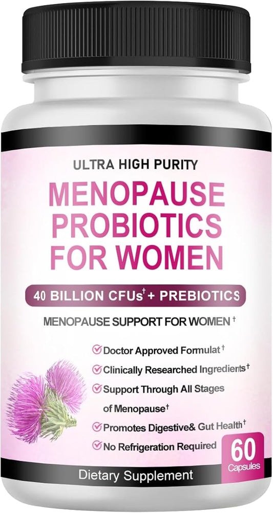 Menopause Supplements for Women -Menopause Probiotics 60 Count, 60 Servings