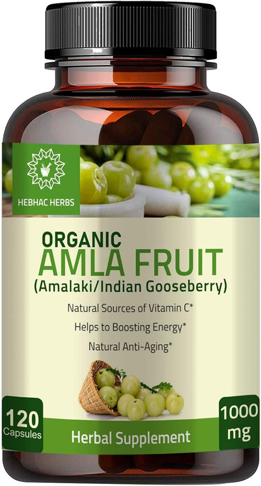 Amla Capsules (Phyllanthus Emblica) – Amalaki 120 Capsules