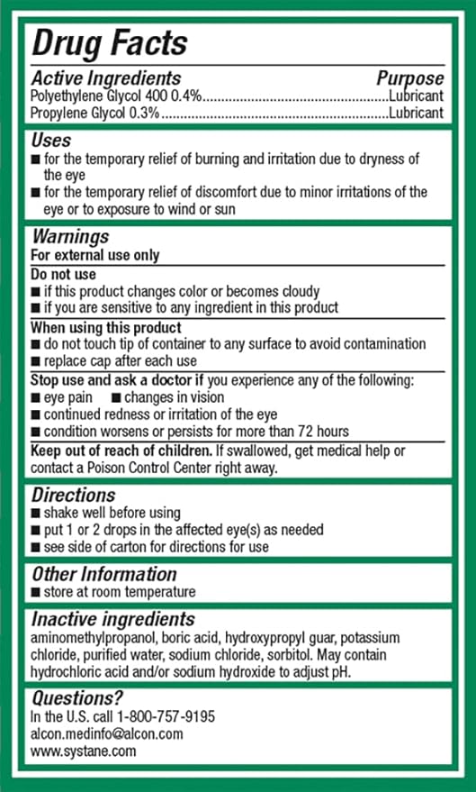 Systane Ultra Multi-Dose Preservative-Free Eye Drops (2x10ml)