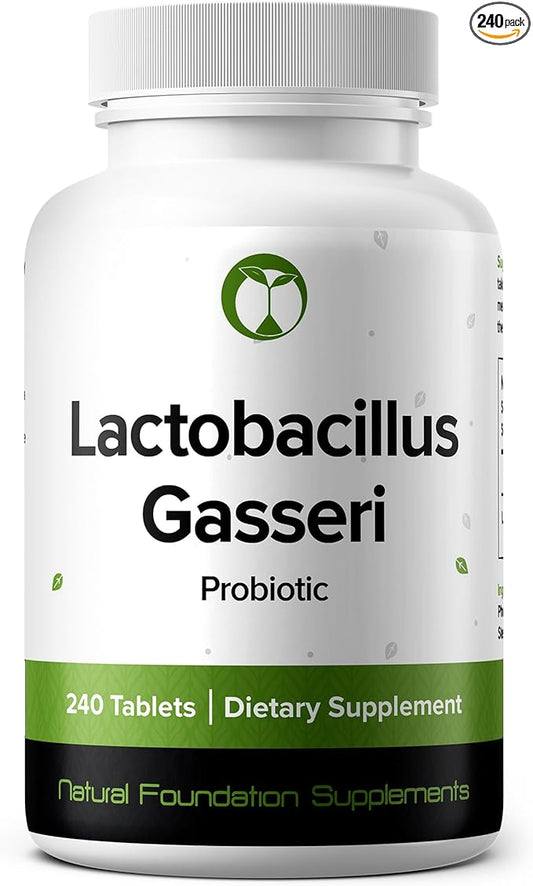 Lactobacillus Gasseri Probiotic Supplement 240 Tablets 3 Billion CFU Probiotics for Men & Women Supports Intestinal Digestive & Gut Health Made in The USA (240, Lactobacillus Gasseri)