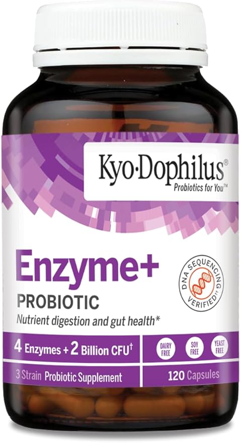Kyo-Dophilus Probiotic Plus Enzymes, 120 Capsules