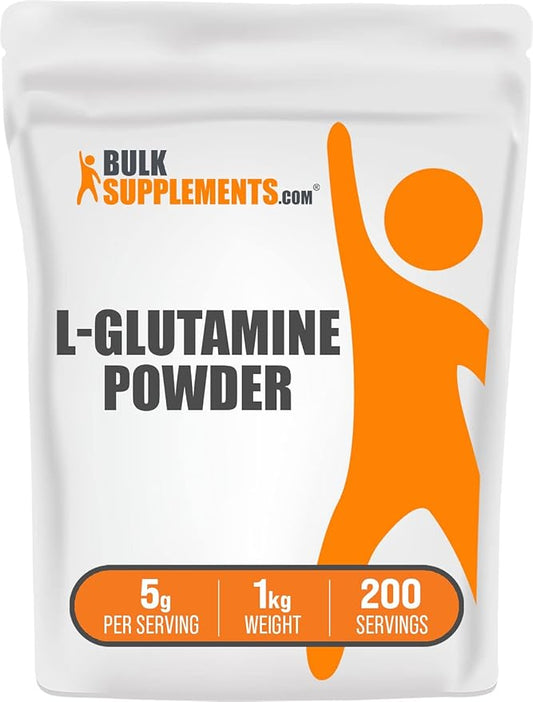 BulkSupplements.com L-Glutamine Powder 5000mg, L 5000mg per 1kg (2.2 (2.2 lbs) 1)