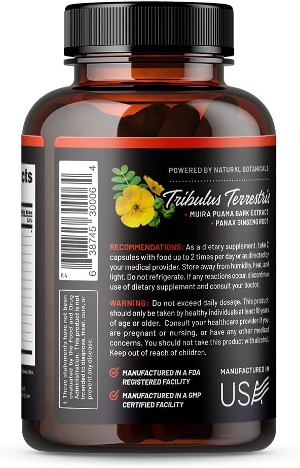 Snap Supplements Nitric Oxide Booster Pre 1500mg Formula, (90 Capsules)