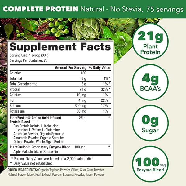 PlantFusion Complete Vegan Protein Powder 5 lb