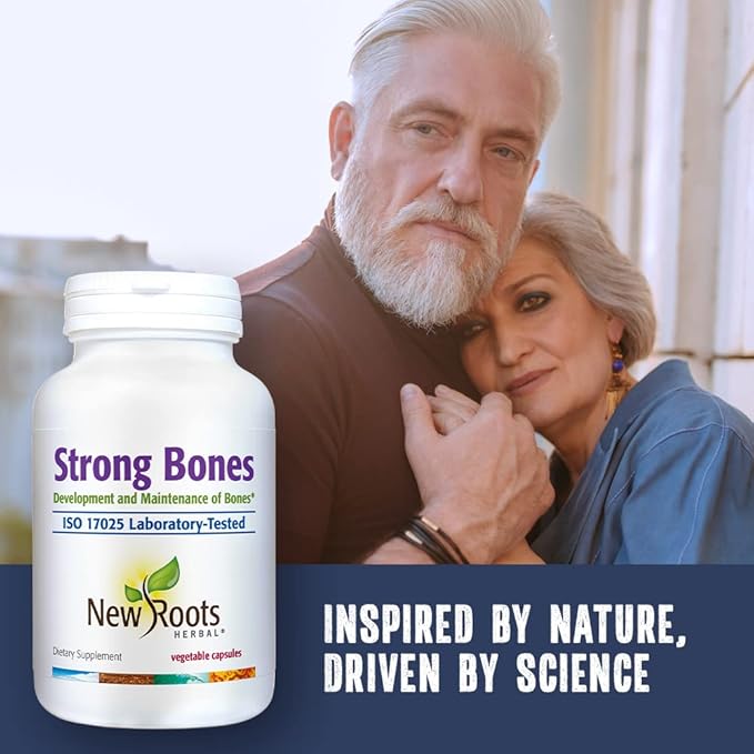 NEW ROOTS HERBAL Strong Bones D3, VIT K2 (MK-7) (MK-7) - 180 Veg