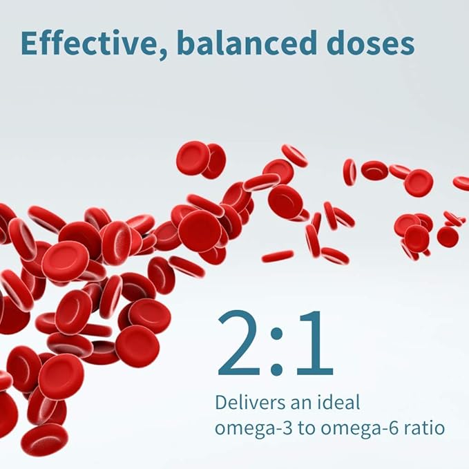 Echiomega Vegan Triple Omega 3 6 9 500 500 mg, 60 Softgels