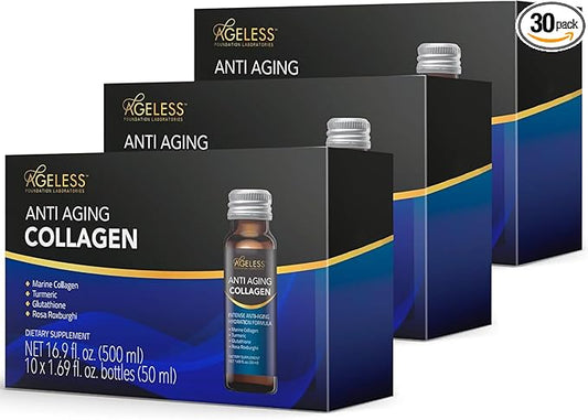 Ageless Anti Aging Collagen Liquid 50 ml (30 Count)