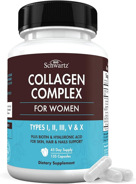 Multi Collagen Peptides Capsules for Women 135 Collagen