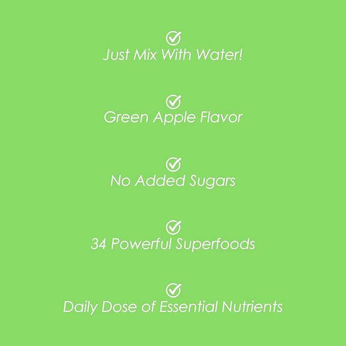 SkinnyFit Skinny Greens, Green Juice Superfood 30 Servings