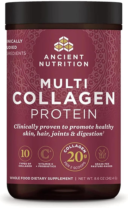 Ancient Nutrition Hydrolyzed Collagen Peptides Powder 24 Servings, 8.6oz