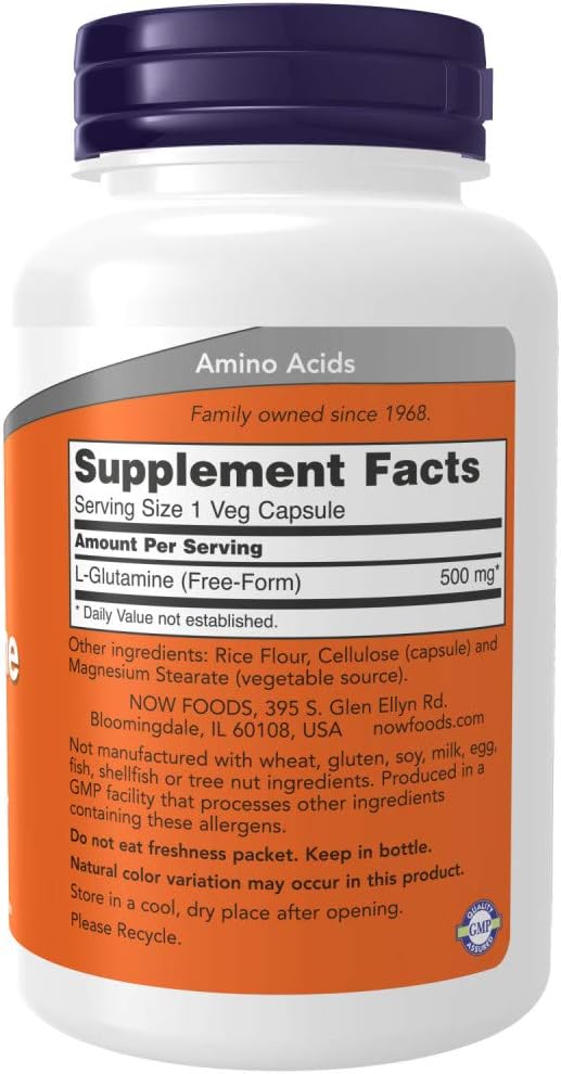 NOW Foods L-Glutamine 500mg 120 ct 2)