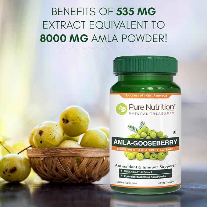 Pure Nutrition Amla Extract 1000mg per 8000mg Amla 60 Veg
