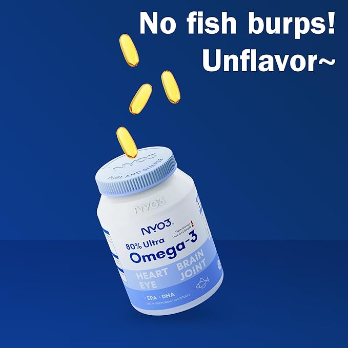 Fish Oil Supplement 2000 mg, 80% 3 with 3 Fatty 60 Softgels 60 Day