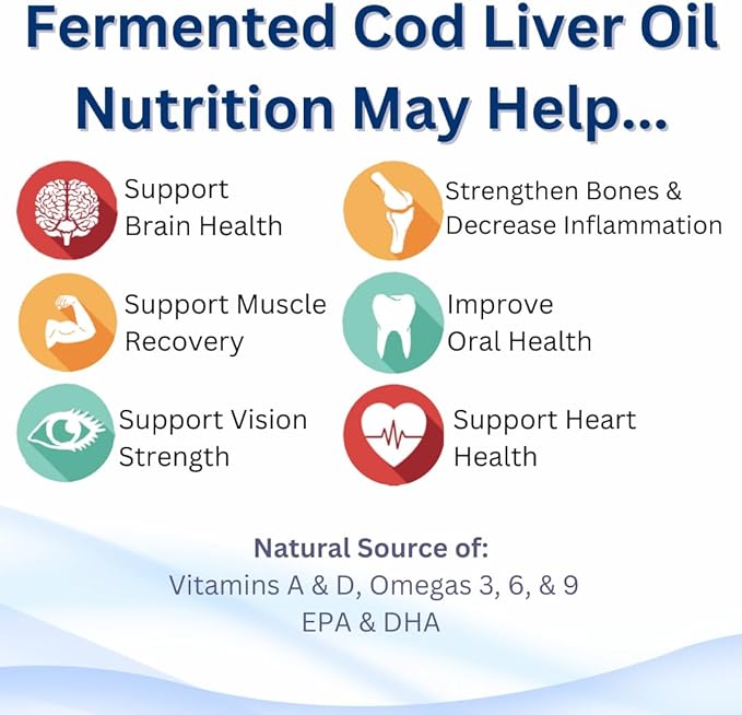 Green Pasture - Fermented Cod Liver 6 fl. 3 Omega 6 Omega 9 (6oz (6oz Orange)