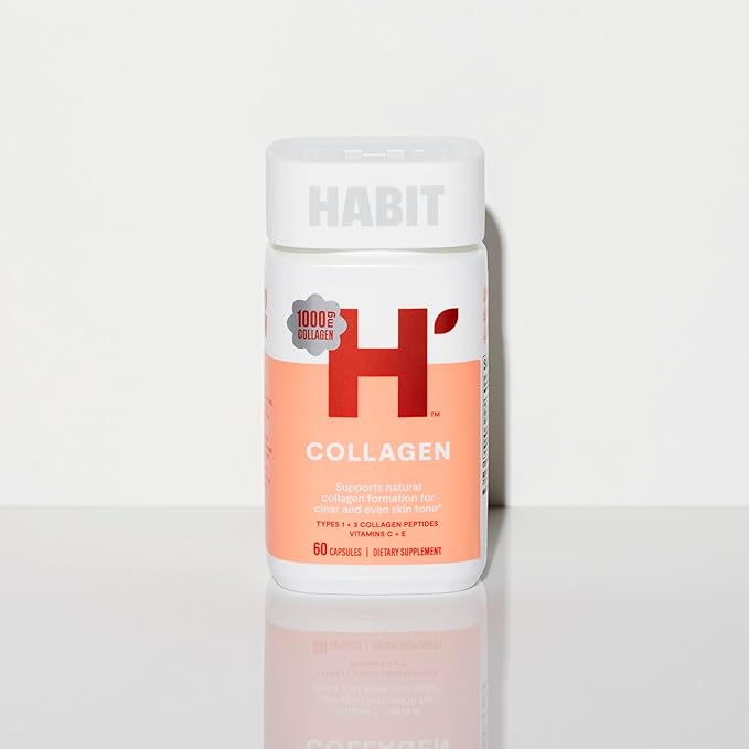 HABIT Collagen Supplement (60 Capsules) 2000mg Collagen (1 Pack)